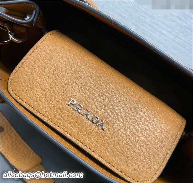 Low Cost Prada Double Saffiano Leather Mini Bag 1BG443 Brown 2023