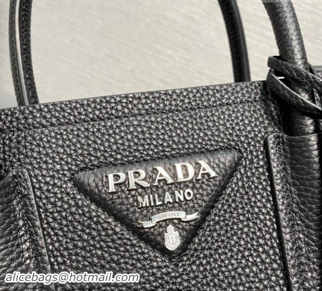 Luxury Discount Prada Double Saffiano Leather Mini Bag 1BG443 Black 2023