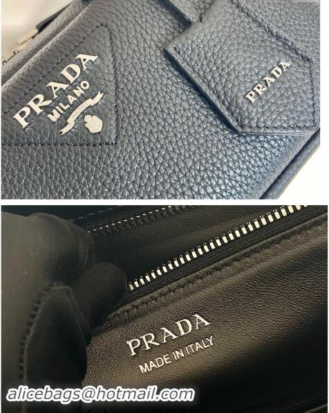 Buy Promotional Prada Grained Leather Top Handle Bag 1BB102 Black 2023