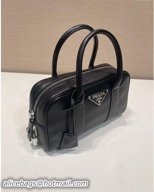 Grade Quality Prada Leather Top handle Bag 1BA846 Black 2023