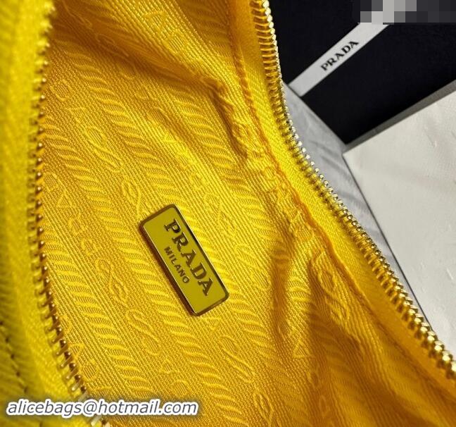 Grade Design Prada Re-Edition Saffiano leather mini bag 1BC204 Yellow 2024