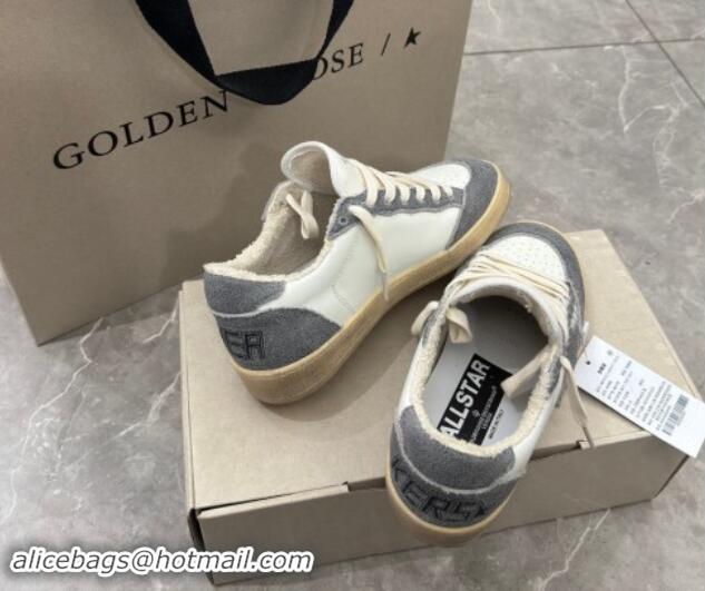 Unique Style Golden Goose Ball Star Sneakers in dark grey suede and white leather 530028