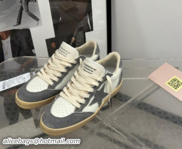 Unique Style Golden Goose Ball Star Sneakers in dark grey suede and white leather 530028