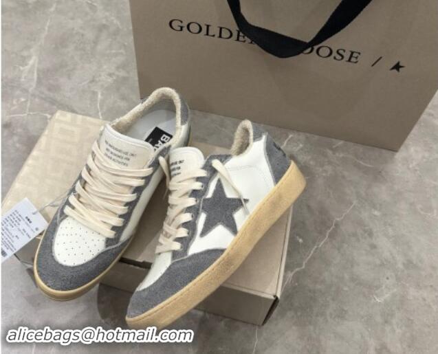 Unique Style Golden Goose Ball Star Sneakers in dark grey suede and white leather 530028