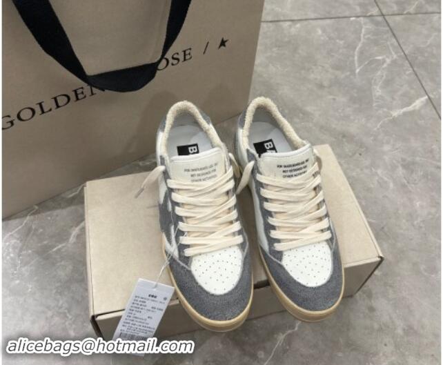 Unique Style Golden Goose Ball Star Sneakers in dark grey suede and white leather 530028