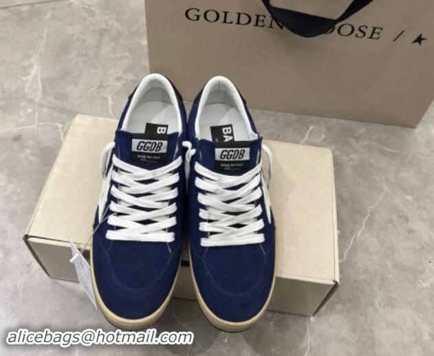 Purchase Golden Goose Ball Star Sneakers in navy blue suede with white star 0530029