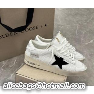 Luxury Cheap Golden Goose Stardan Sneakers in white mesh and black suede star 0530031