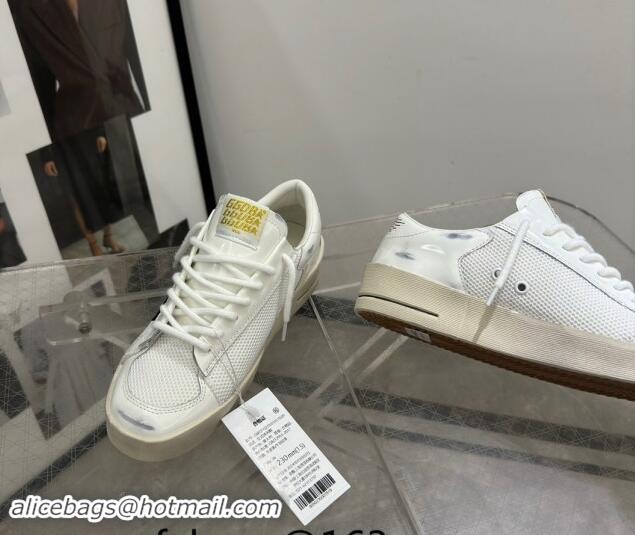 Luxury Cheap Golden Goose Stardan Sneakers in white mesh and black suede star 0530031