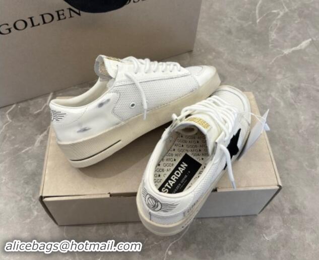 Luxury Cheap Golden Goose Stardan Sneakers in white mesh and black suede star 0530031