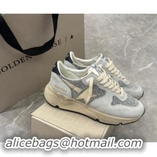 Durable Golden Goose Running Sole Sneakers embellished with Strass and ivory white star 530034