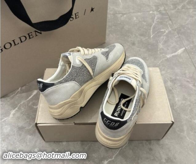 Durable Golden Goose Running Sole Sneakers embellished with Strass and ivory white star 530034