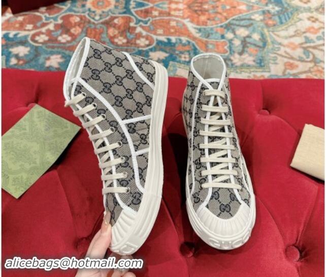 Hot Style Gucci Lido GG Canvas High Top Sneakers Grey 7230104