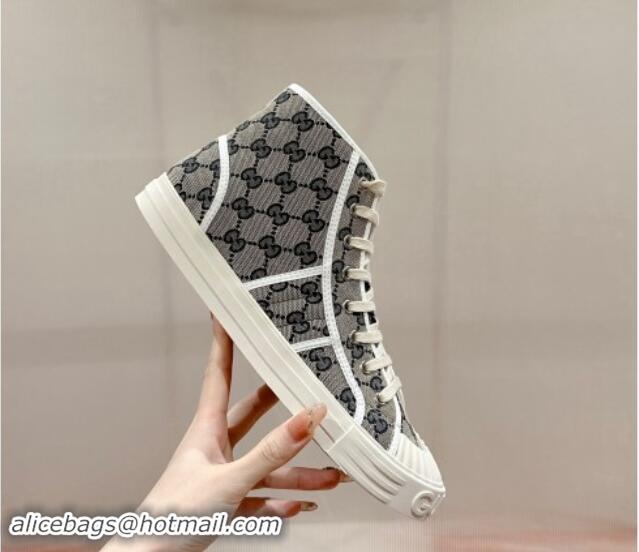 Hot Style Gucci Lido GG Canvas High Top Sneakers Grey 7230104