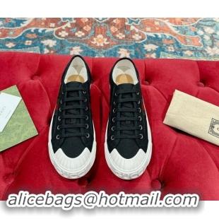 Luxury Gucci Lido GG Canvas Low Top Sneakers Black 7230111