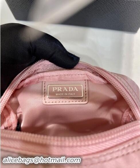 Top Grade Prada Re-Nylon necessaire pouch 1NA339 Light Pink 2023