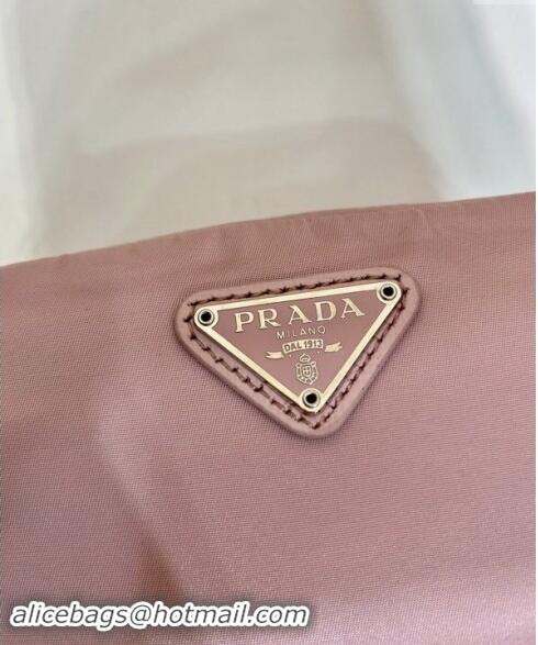 Top Grade Prada Re-Nylon necessaire pouch 1NA339 Light Pink 2023