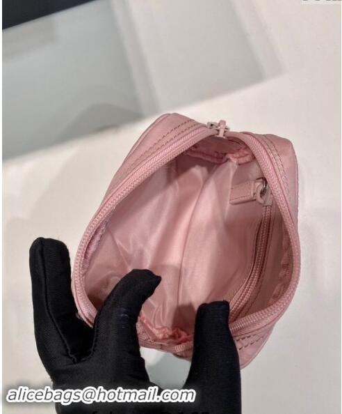 Top Grade Prada Re-Nylon necessaire pouch 1NA339 Light Pink 2023