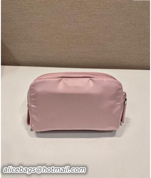 Top Grade Prada Re-Nylon necessaire pouch 1NA339 Light Pink 2023