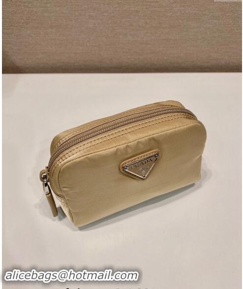 Luxury Cheap Prada Re-Nylon necessaire pouch 1NA339 Beige 2023