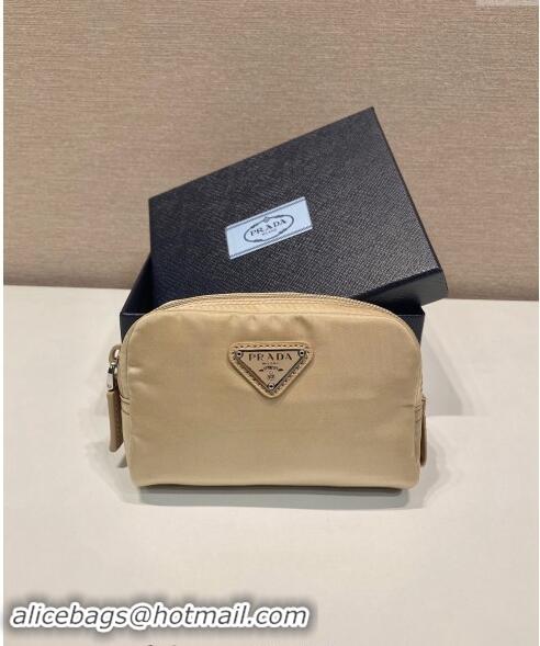 Luxury Cheap Prada Re-Nylon necessaire pouch 1NA339 Beige 2023