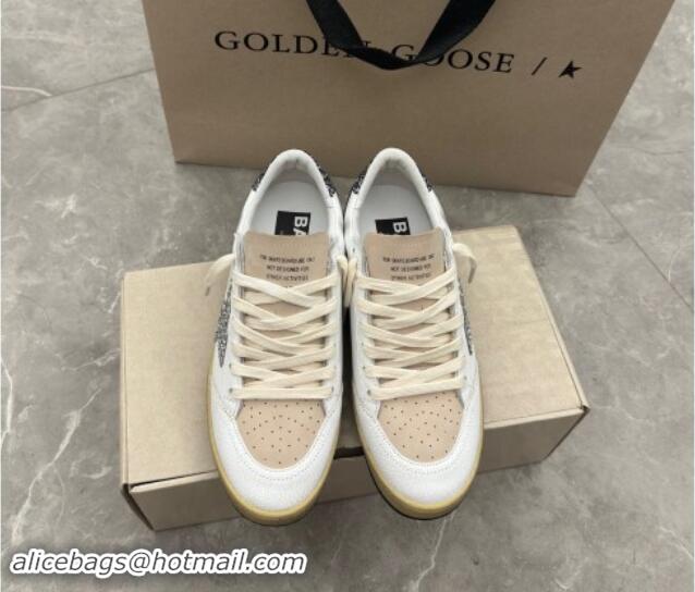 Classic Hot Golden Goose Ball Star sneakers in white leather with glitter star and heel tab 905062