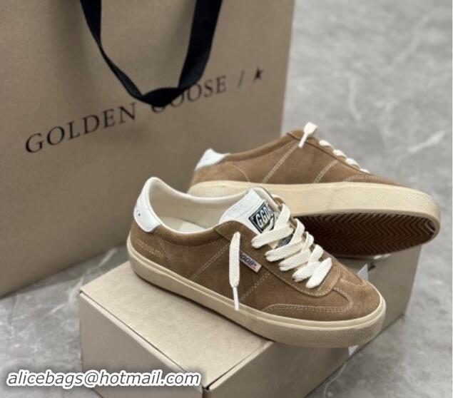 Best Grade Golden Goose Soul Star Sneakers in Suede Light Brown 905071