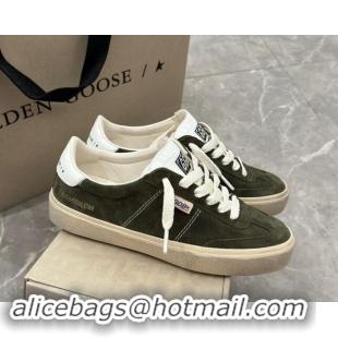 Unique Style Golden Goose Soul Star Sneakers in Suede Green 905072