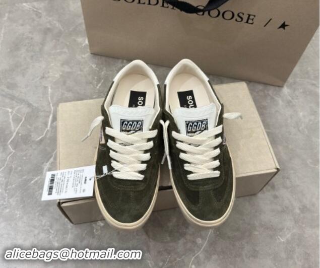 Unique Style Golden Goose Soul Star Sneakers in Suede Green 905072