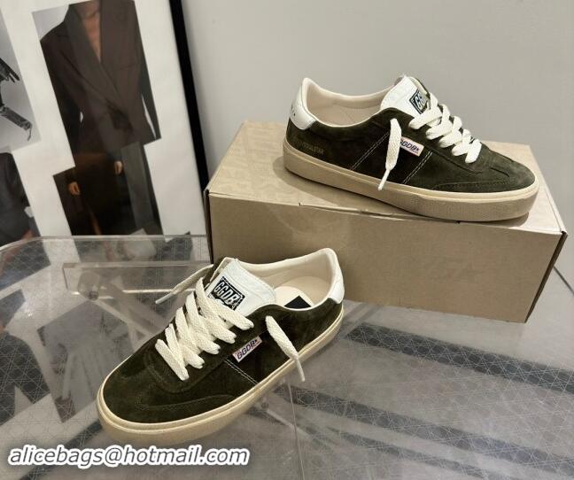 Unique Style Golden Goose Soul Star Sneakers in Suede Green 905072