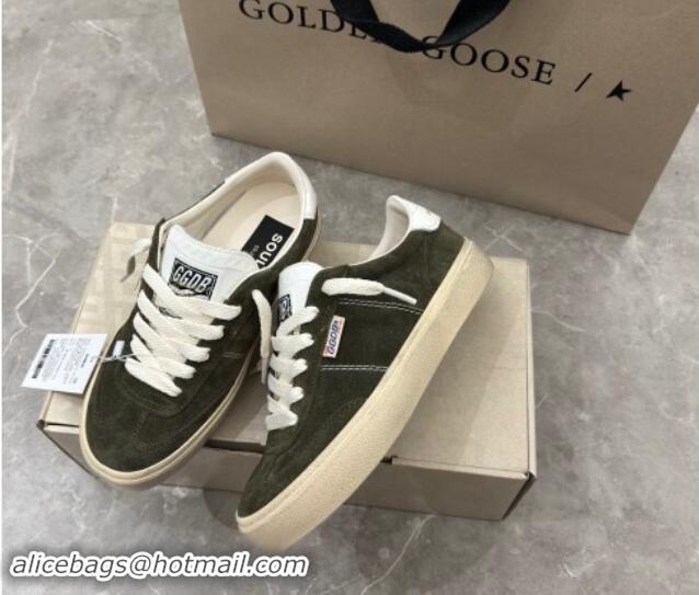 Unique Style Golden Goose Soul Star Sneakers in Suede Green 905072