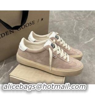 Durable Golden Goose Soul Star Sneakers in Suede Nude Pink 905074