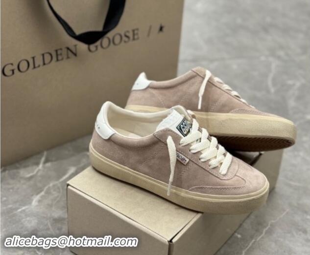 Durable Golden Goose Soul Star Sneakers in Suede Nude Pink 905074