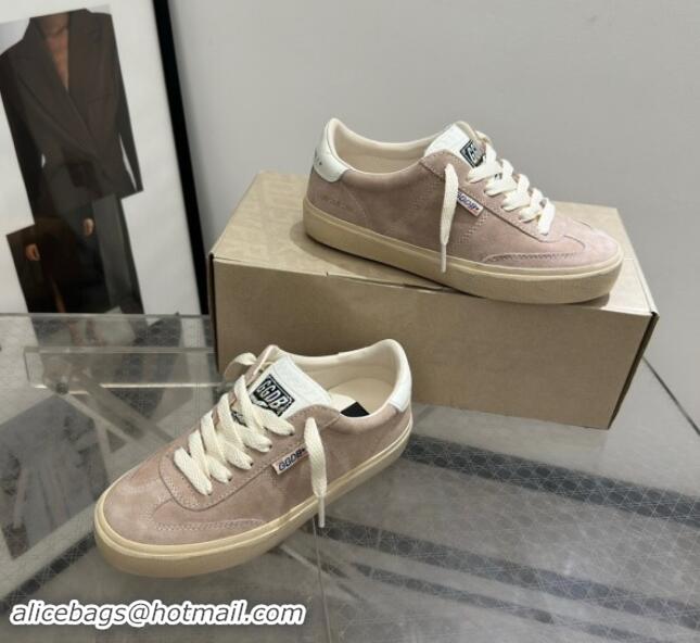 Durable Golden Goose Soul Star Sneakers in Suede Nude Pink 905074