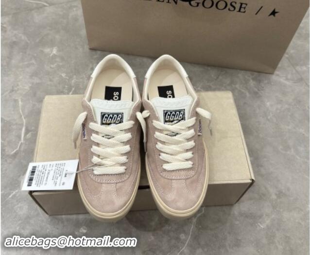 Durable Golden Goose Soul Star Sneakers in Suede Nude Pink 905074