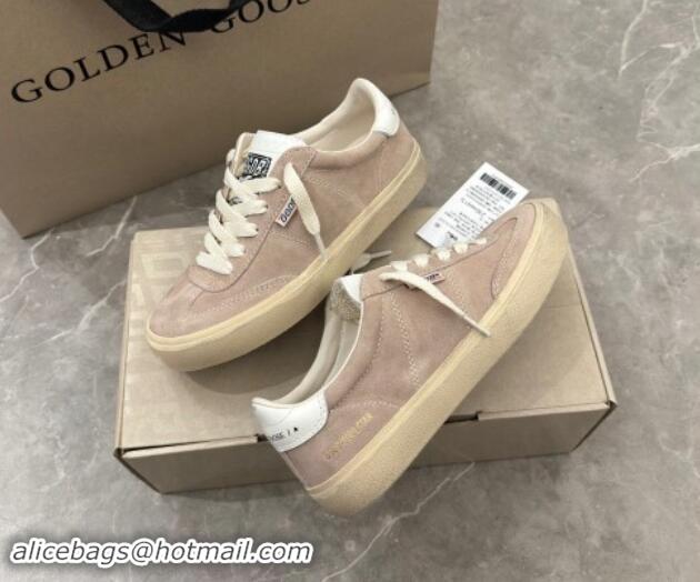 Durable Golden Goose Soul Star Sneakers in Suede Nude Pink 905074