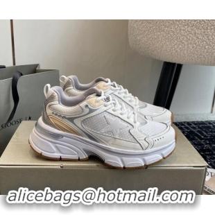 Super Quality Golden Goose Lightstar Sneakers with white leather and mesh upper and white star 009071