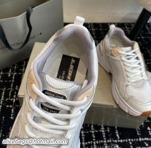 Super Quality Golden Goose Lightstar Sneakers with white leather and mesh upper and white star 009071