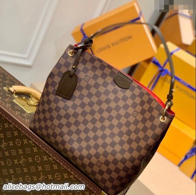 Top Design Louis Vuitton Monogram Ebene Canvas Graceful PM Tote Bag N44044