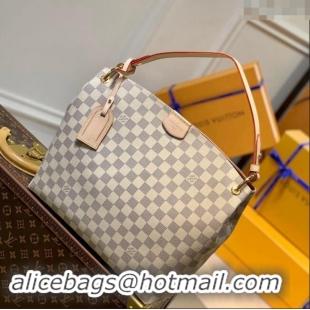 Good Taste Louis Vuitton Damier Azur Canvas Graceful PM Tote Bag N42249