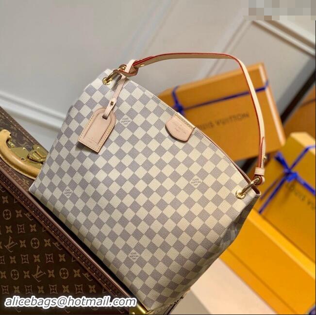 Good Taste Louis Vuitton Damier Azur Canvas Graceful PM Tote Bag N42249