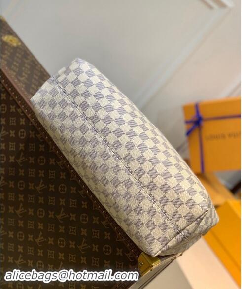 Famous Brand Louis Vuitton Damier Azur Canvas Graceful MM Tote Bag N42243