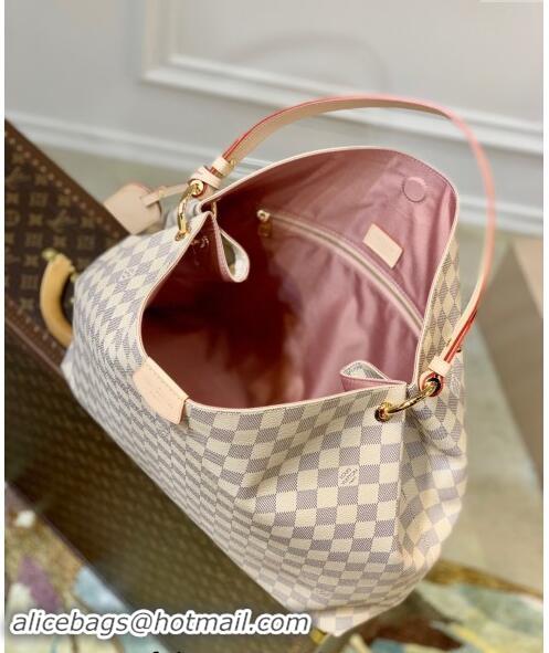 Famous Brand Louis Vuitton Damier Azur Canvas Graceful MM Tote Bag N42243