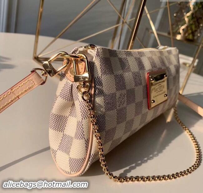 Top Grade Louis Vuitton Eva Damier Azur Canvas Crossbody Bag M55214