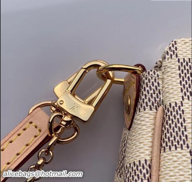 Top Grade Louis Vuitton Eva Damier Azur Canvas Crossbody Bag M55214