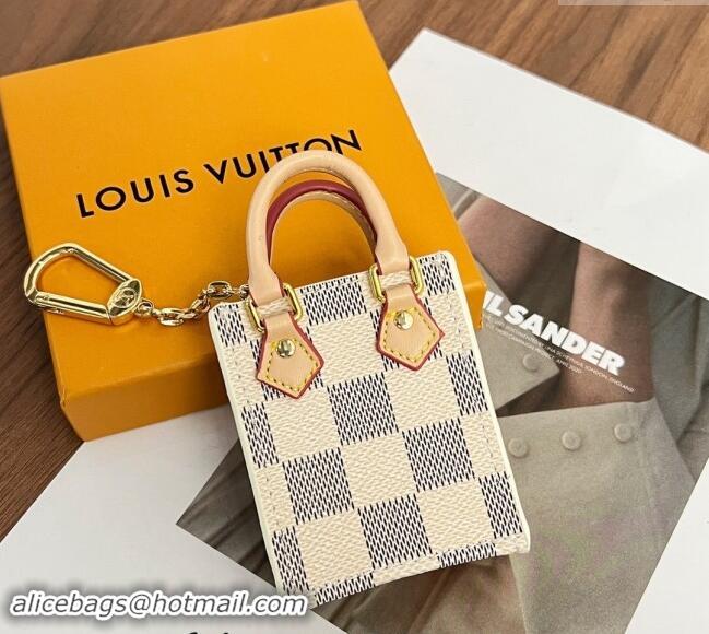 Well Crafted Louis Vuitton Damier Azur Canvas Mini Pouch Bag Charm Damier Azur LV0403 2024