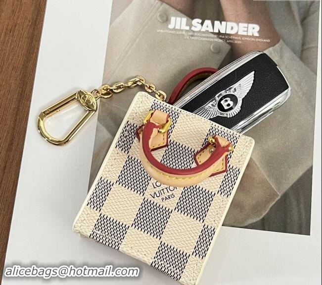 Well Crafted Louis Vuitton Damier Azur Canvas Mini Pouch Bag Charm Damier Azur LV0403 2024