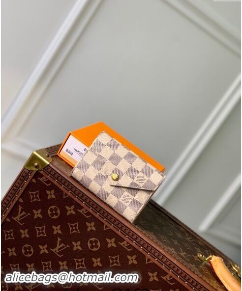 Super Quality Louis Vuitton Damier Azur Canvas Victorine Wallet N64022 2024