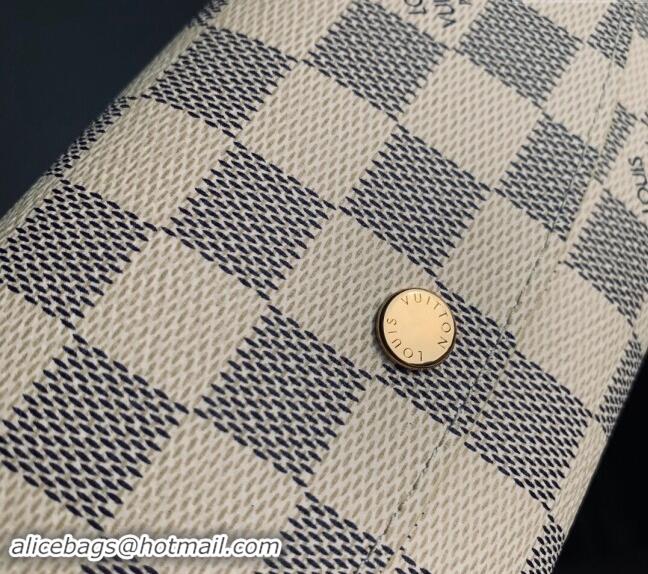 Top Design Louis Vuitton Damier Azure Canvas Emilie Wallet N41625 2024