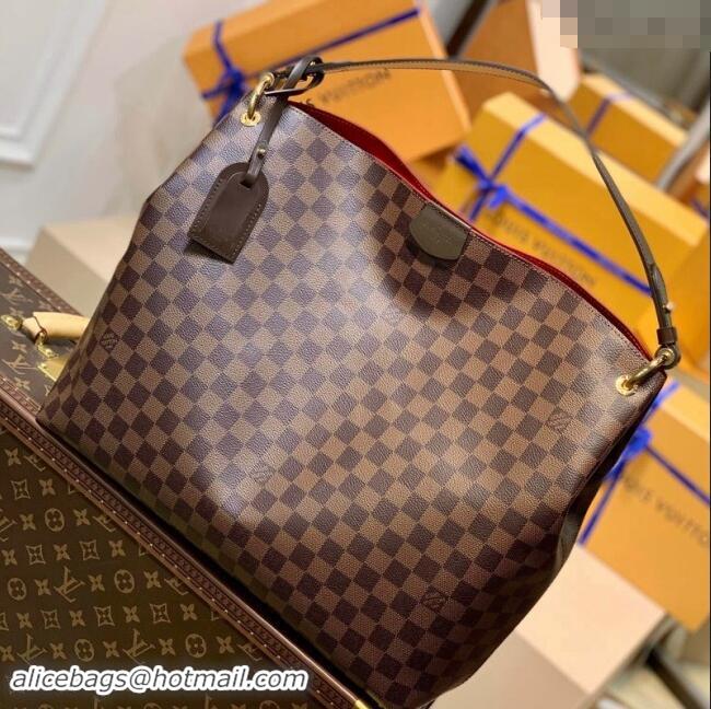 Luxury Cheap Louis Vuitton Damier Ebene Canvas Graceful MM Tote Bag N44045