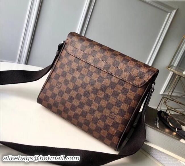 Cheapest Louis Vuitton Damier Ebene Canvas Mens District PM Messenger Flap Bag N41031 2023